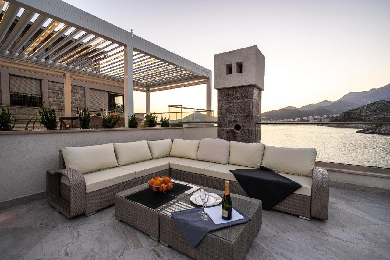 Blanche Cliff Apartments Sveti Stefan Esterno foto