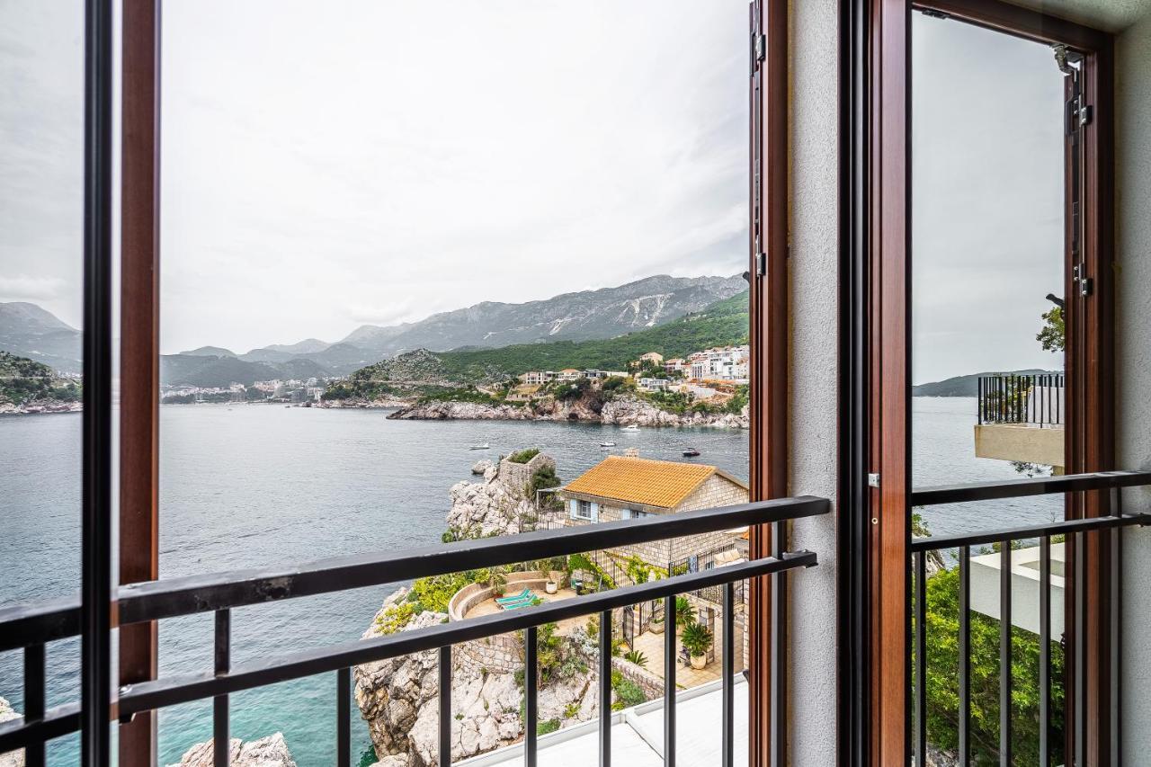 Blanche Cliff Apartments Sveti Stefan Esterno foto