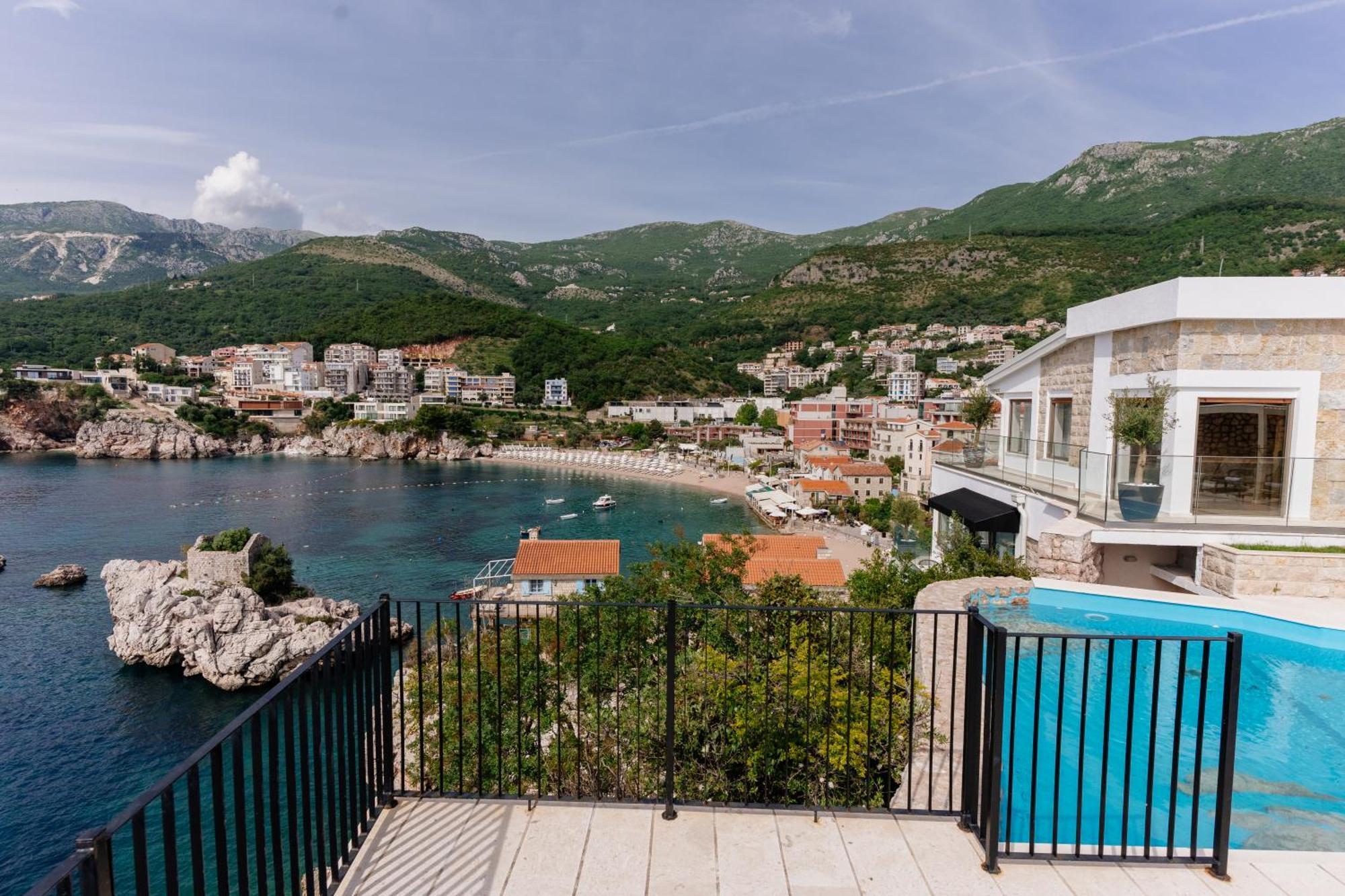 Blanche Cliff Apartments Sveti Stefan Esterno foto