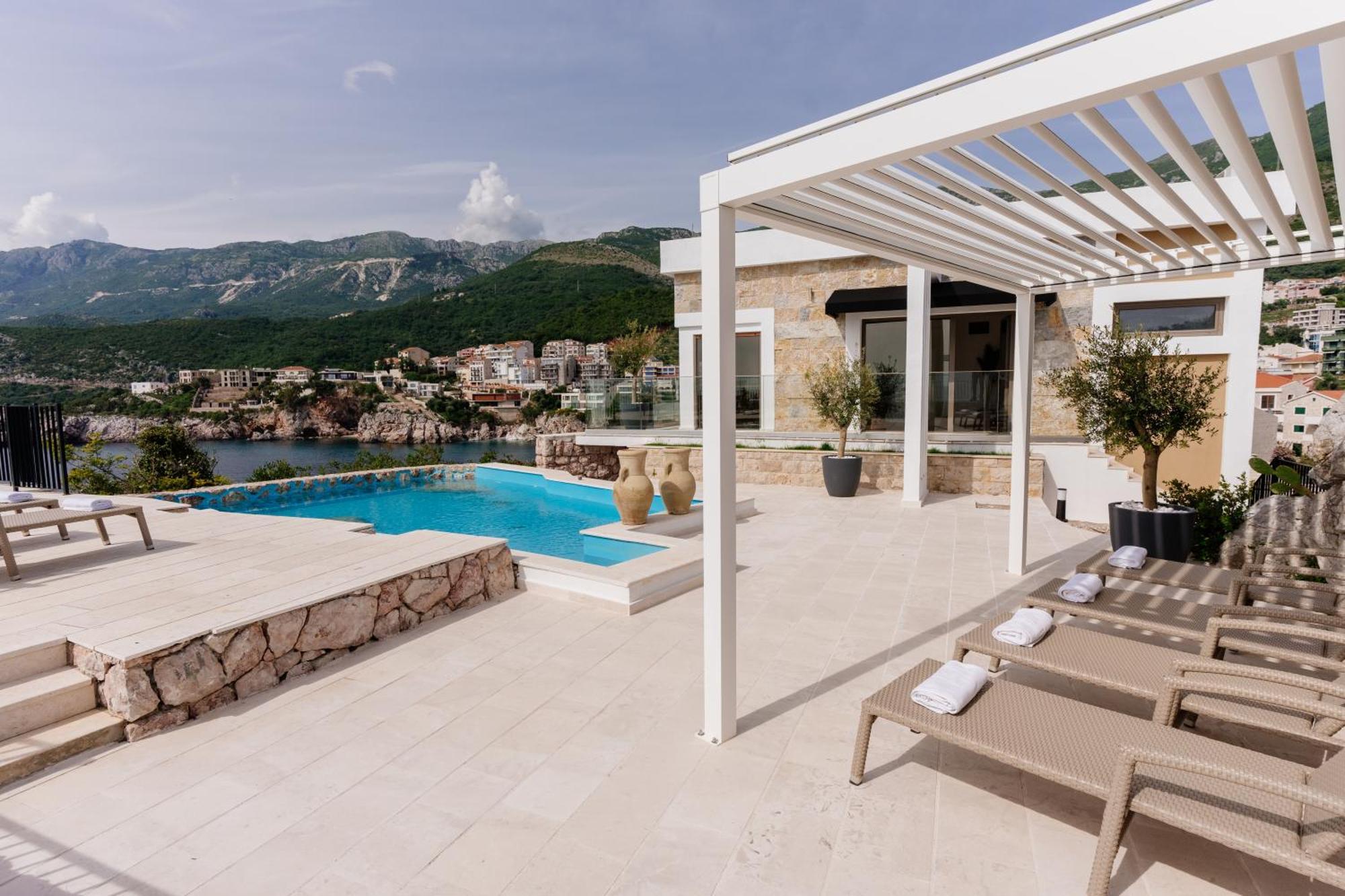 Blanche Cliff Apartments Sveti Stefan Esterno foto