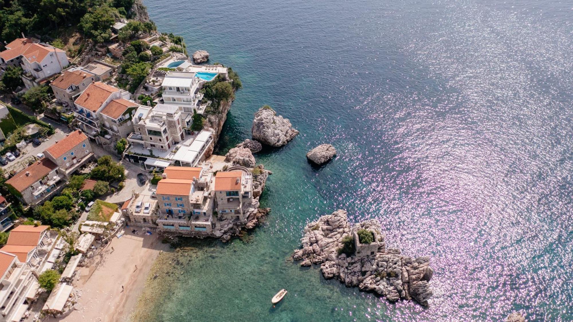 Blanche Cliff Apartments Sveti Stefan Esterno foto