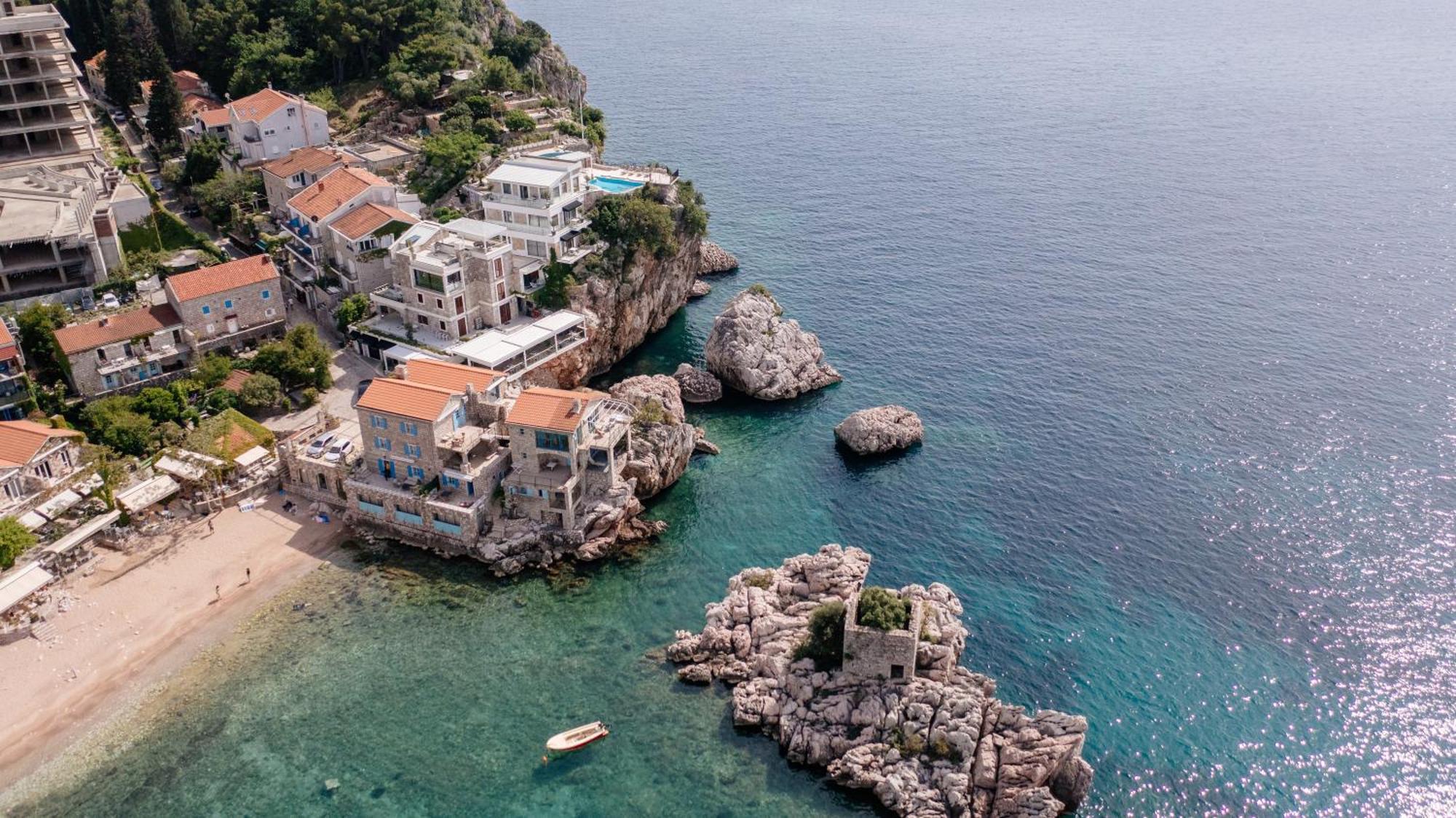 Blanche Cliff Apartments Sveti Stefan Esterno foto