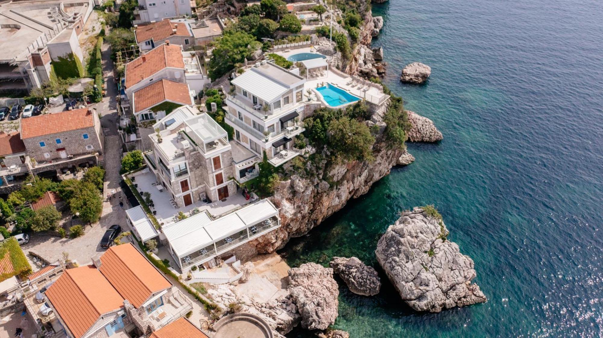 Blanche Cliff Apartments Sveti Stefan Esterno foto