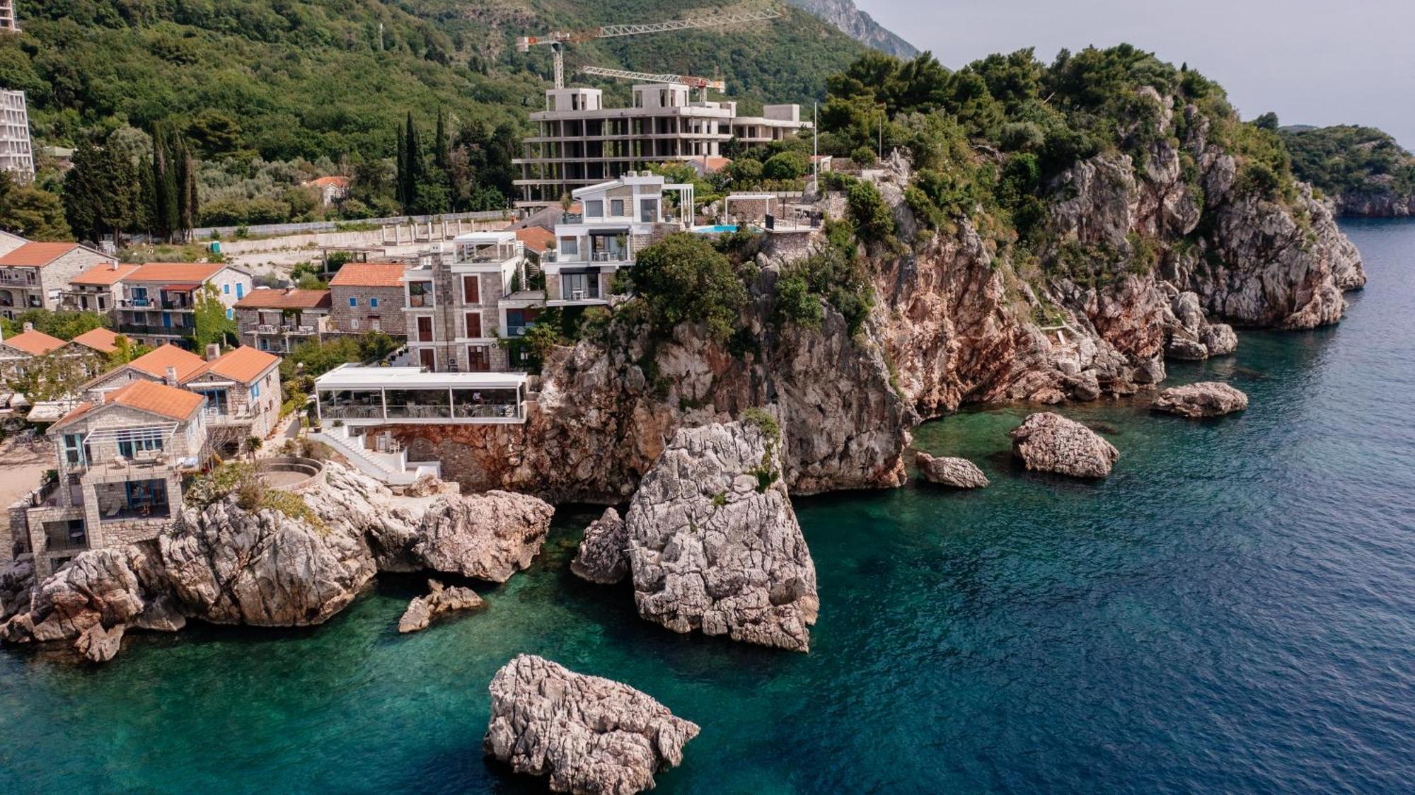 Blanche Cliff Apartments Sveti Stefan Esterno foto