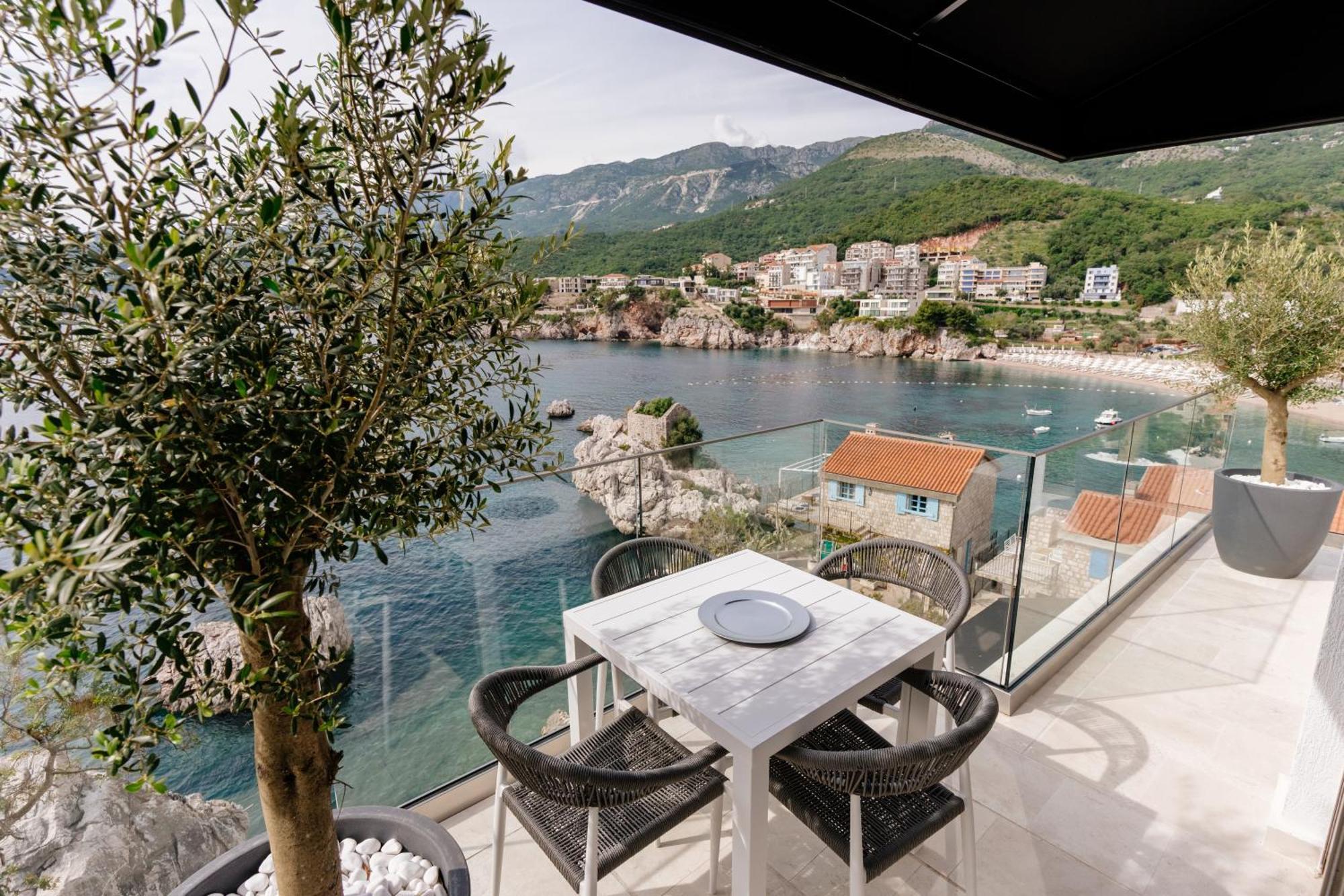 Blanche Cliff Apartments Sveti Stefan Esterno foto
