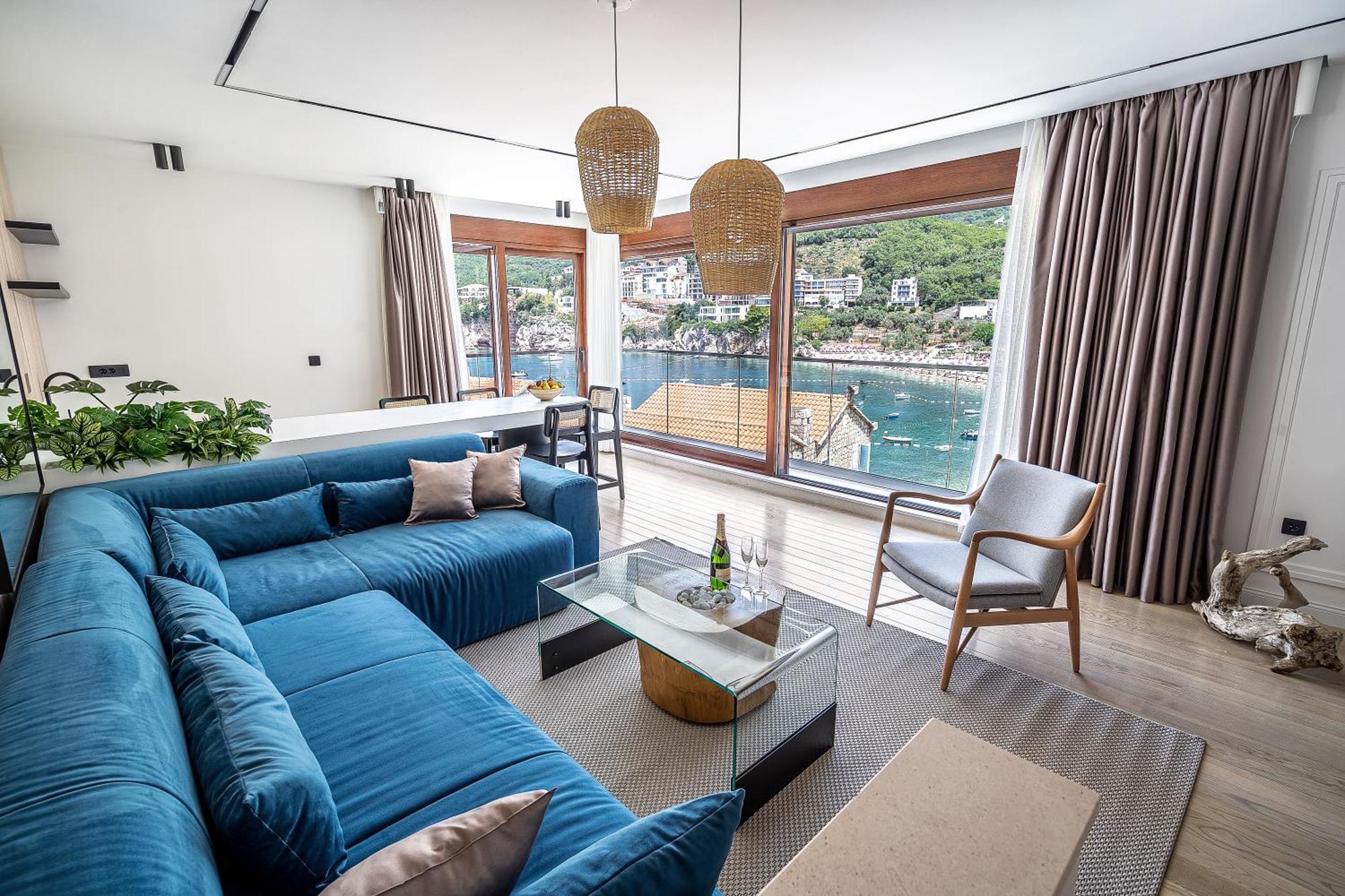 Blanche Cliff Apartments Sveti Stefan Esterno foto
